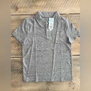 Cat & Jack Heather Gray Collared Polo Shirt Size 8 Medium NWT